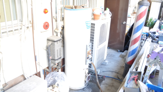十数年ご愛用された小型ガスボイラー